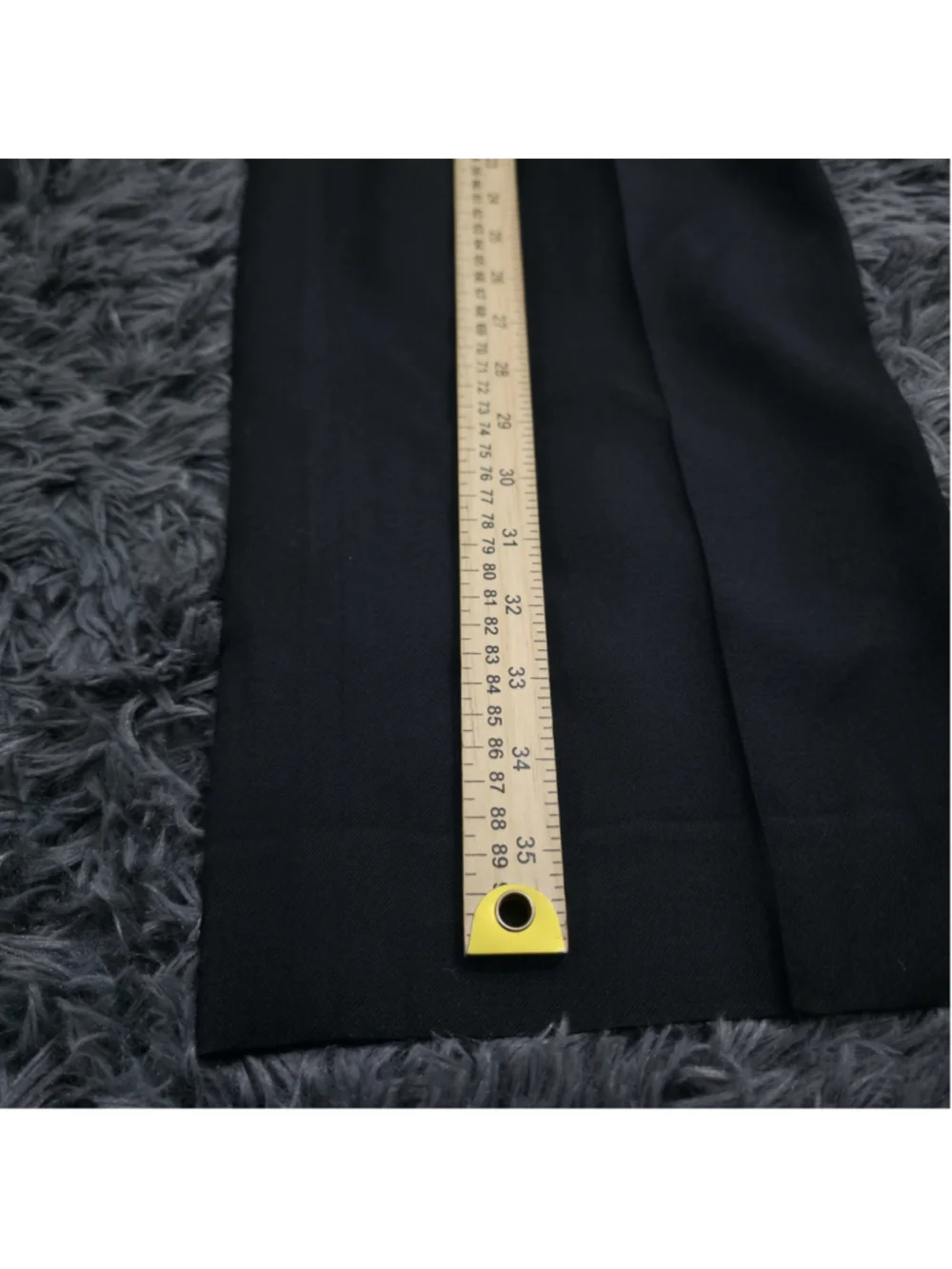 YSL Yves Saint Laurent Dress Pants Slacks Mens 34×26 Gray Wool